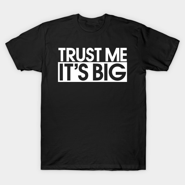 Hung Men's Trust Me It's Big T-Shirt by The Lucid Frog